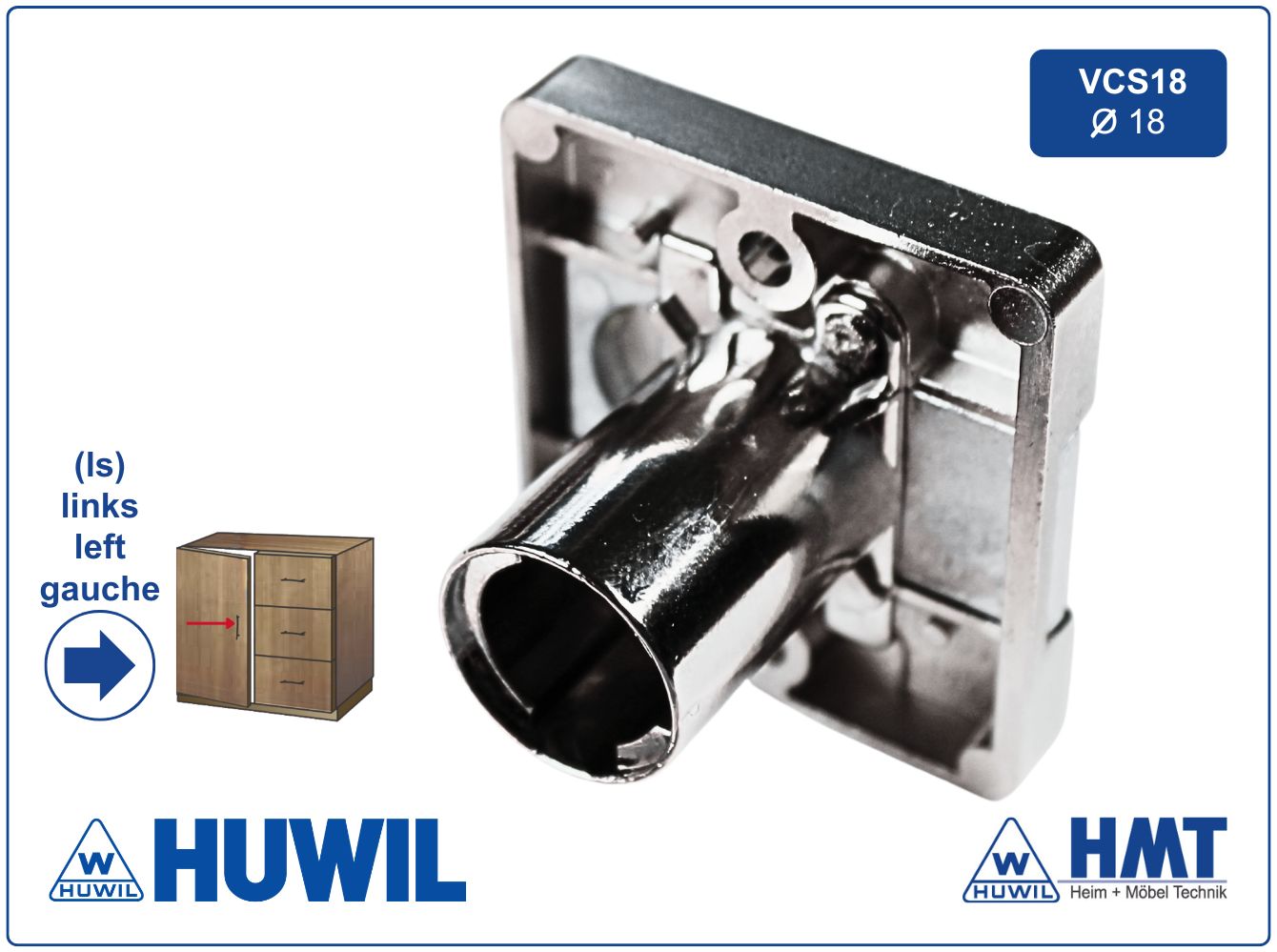 DELETE HUWIL Aufschraub-Zyl.-Riegelschloss HMT 0425/20 LS