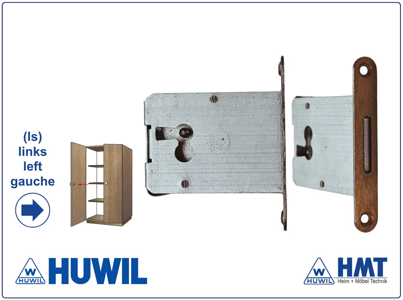 HUWIL Einsteckschloss H 0002 [M] / 40 LS