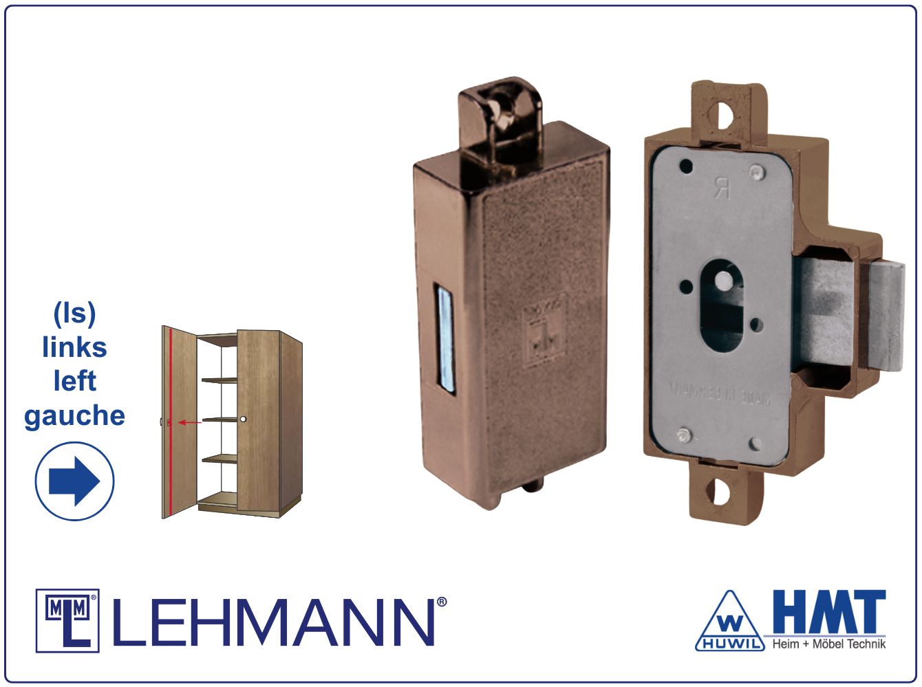 MLM Drehstangenschloss Typ 700 [B] für Bartschlüssel - D30 / ls