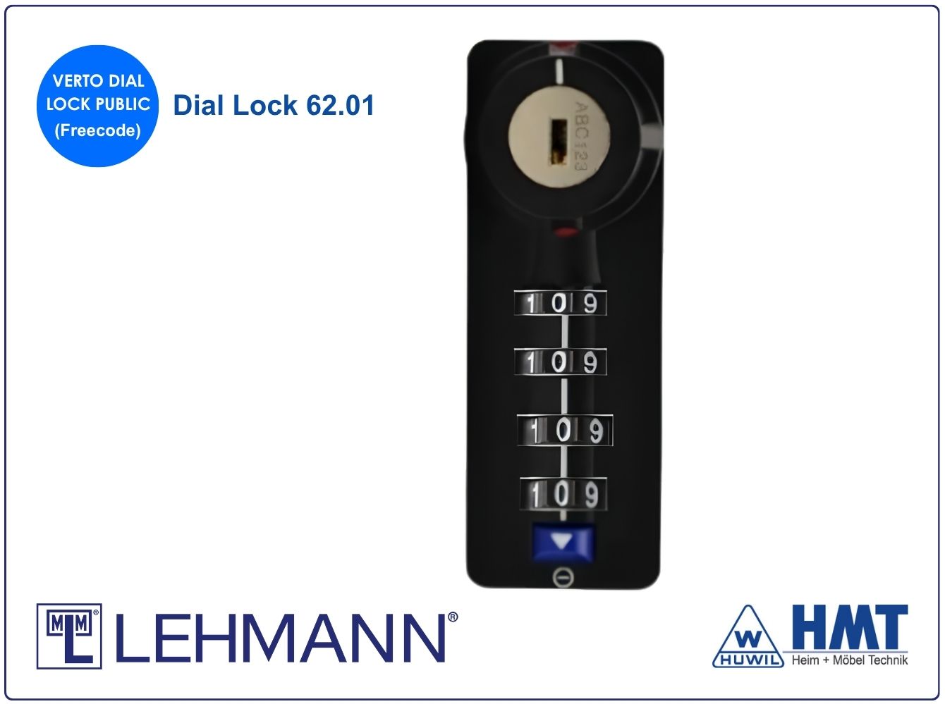 MLM Zahlenkombinationsschloss DL 62 - free code - HMT 62 D MLM Zahlenkombinationsschloss DL 62 - free code - HMT 62 D