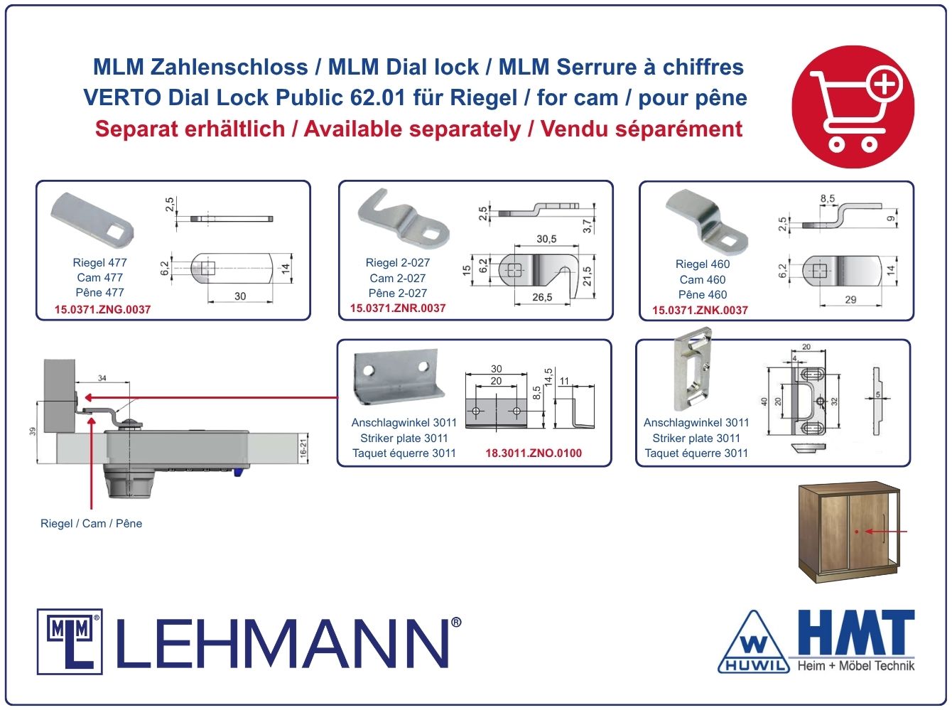 MLM Zahlenkombinationsschloss DL 62 - free code - HMT 62 D MLM Zahlenkombinationsschloss DL 62 - free code - HMT 62 D