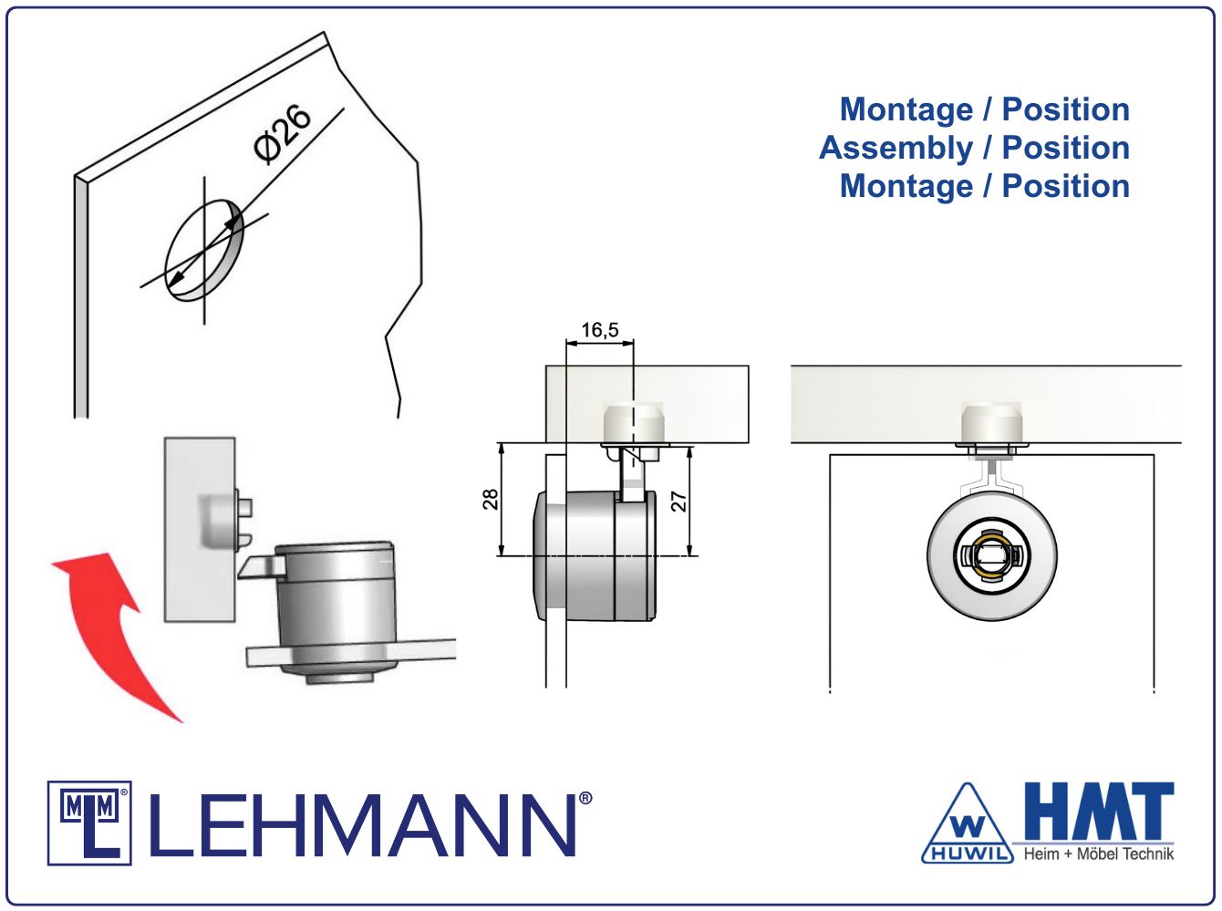 MLM Glastürschloss Typ 320 P2 - D36 / rs