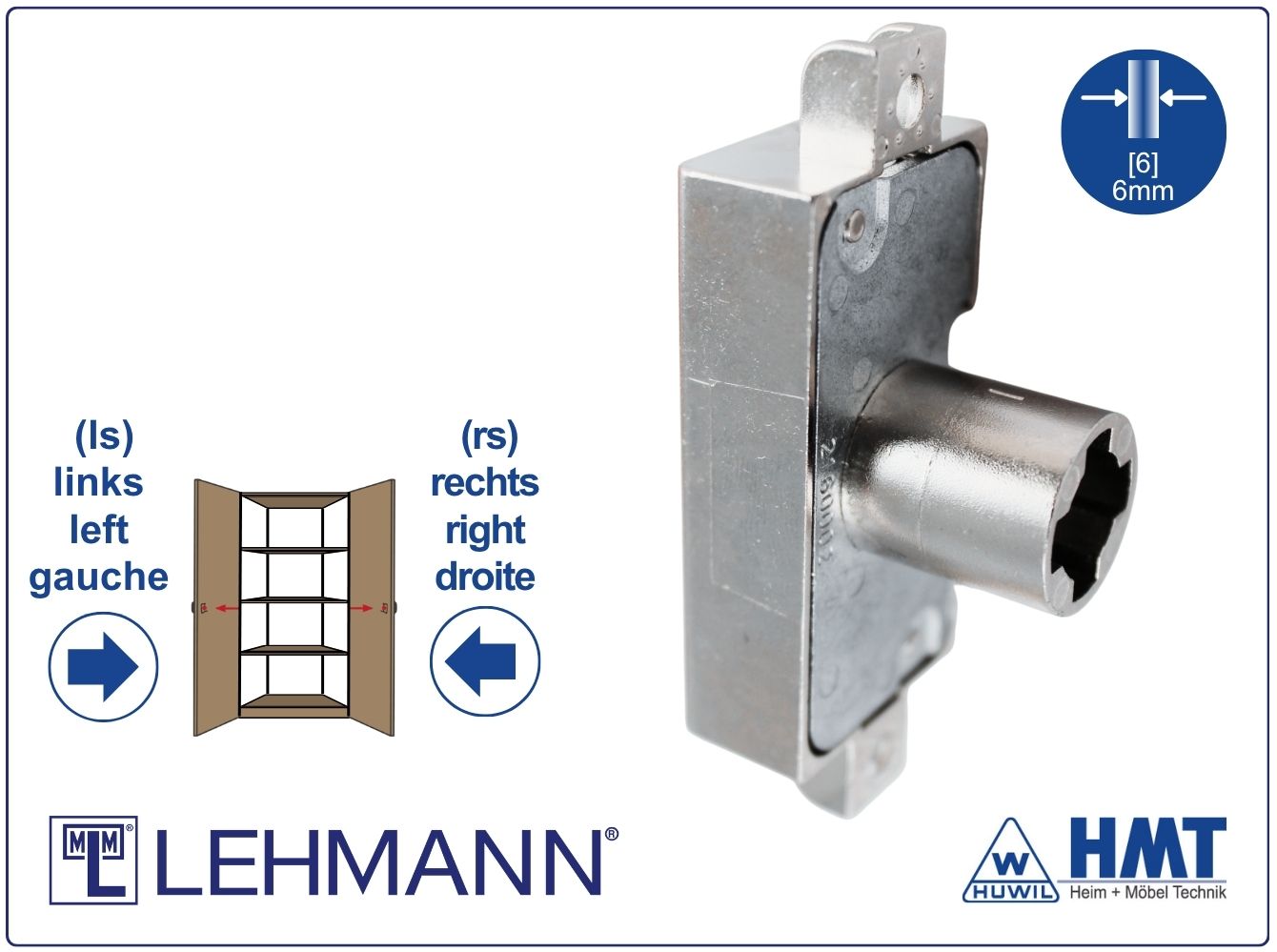 MLM Drehstangenschloss 758/00