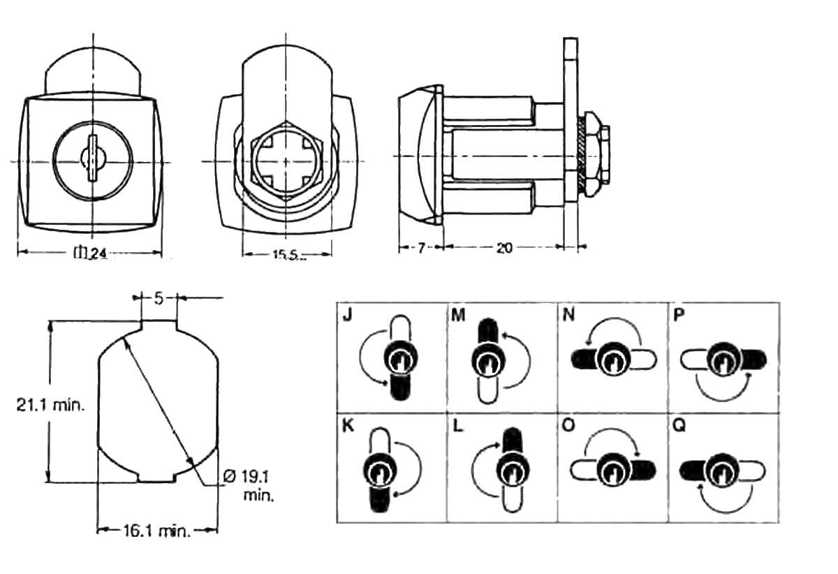 DELETE EMKA FORT Zylinder-Hebelschloss F 36 HS