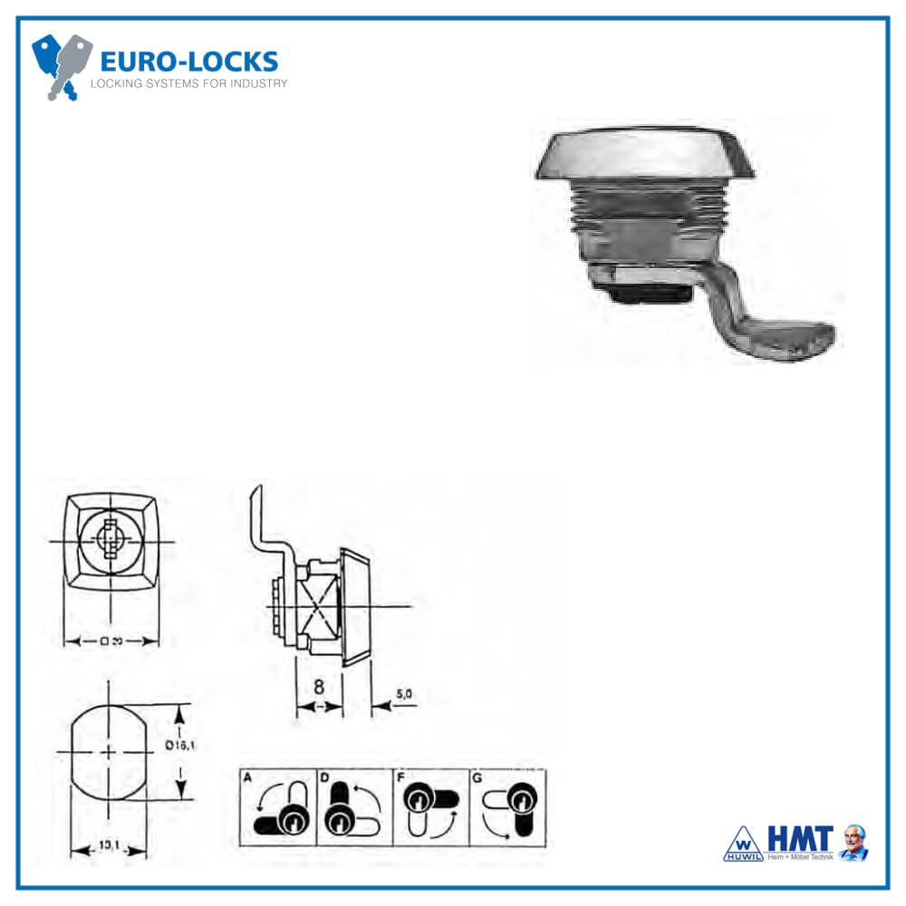 EURO-LOCKS Hebelschloss X 26 GL EURO-LOCKS Hebelschloss X 26 GL
