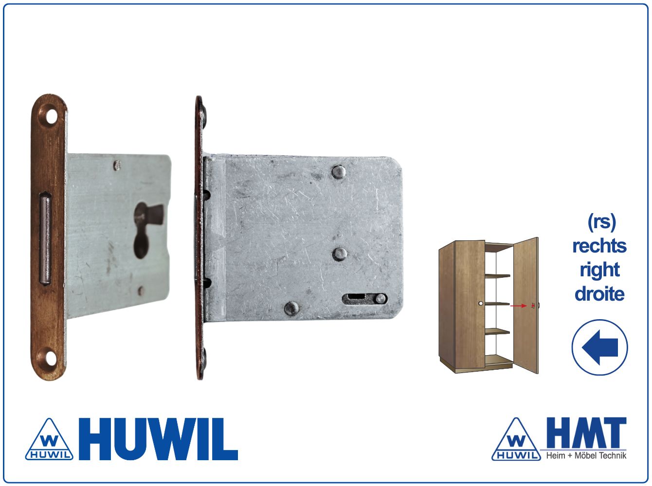 HUWIL Einsteckschloss H 0002 [M] / 35 RS