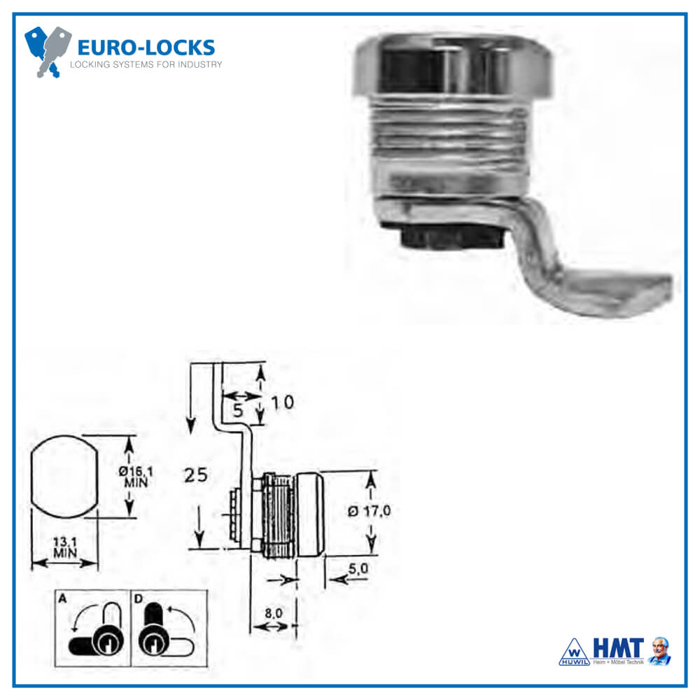 EURO-LOCKS Hebelschloss X 23 GL