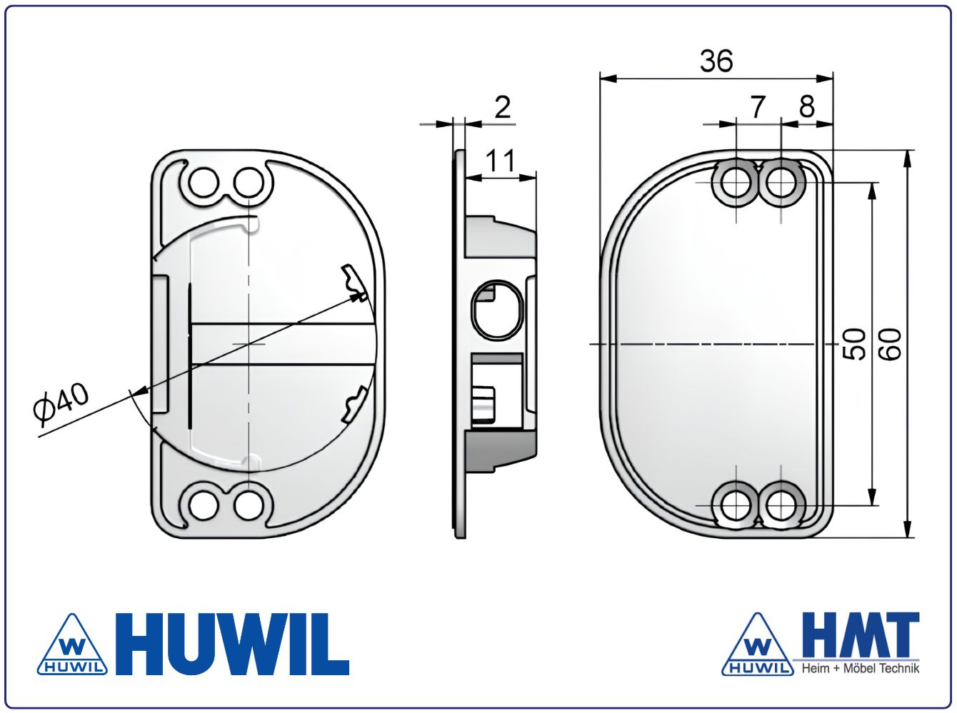 HUWIL Schließblech 0358/1146 RS HUWIL Schließblech 0358/1146 RS