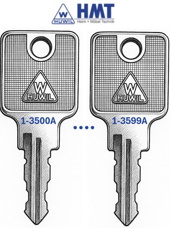 DELETE HUWIL Schlüssel 1142 - (3500 bis 3599)