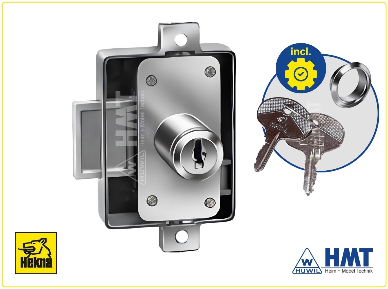 HEKNA Drehstangenschloss K 333/30 RS GL