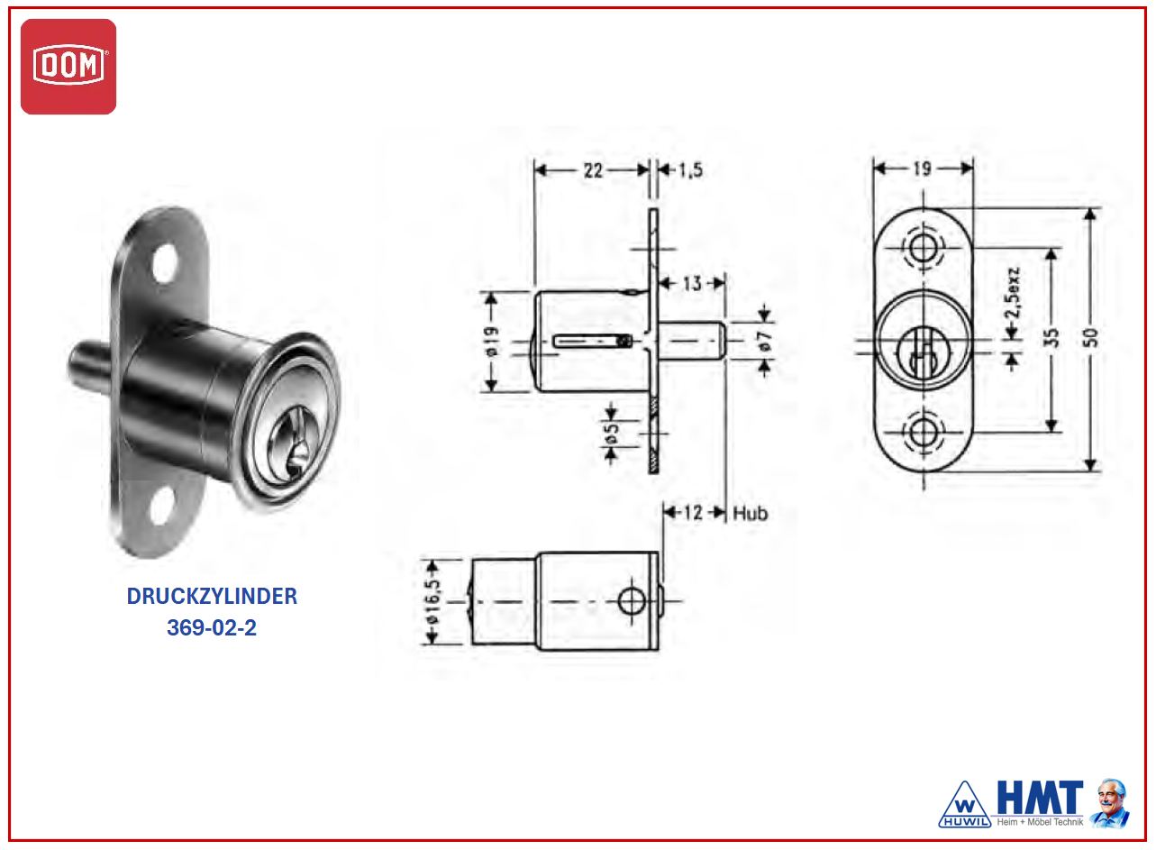DOM Druckzylinder 369-02-2
