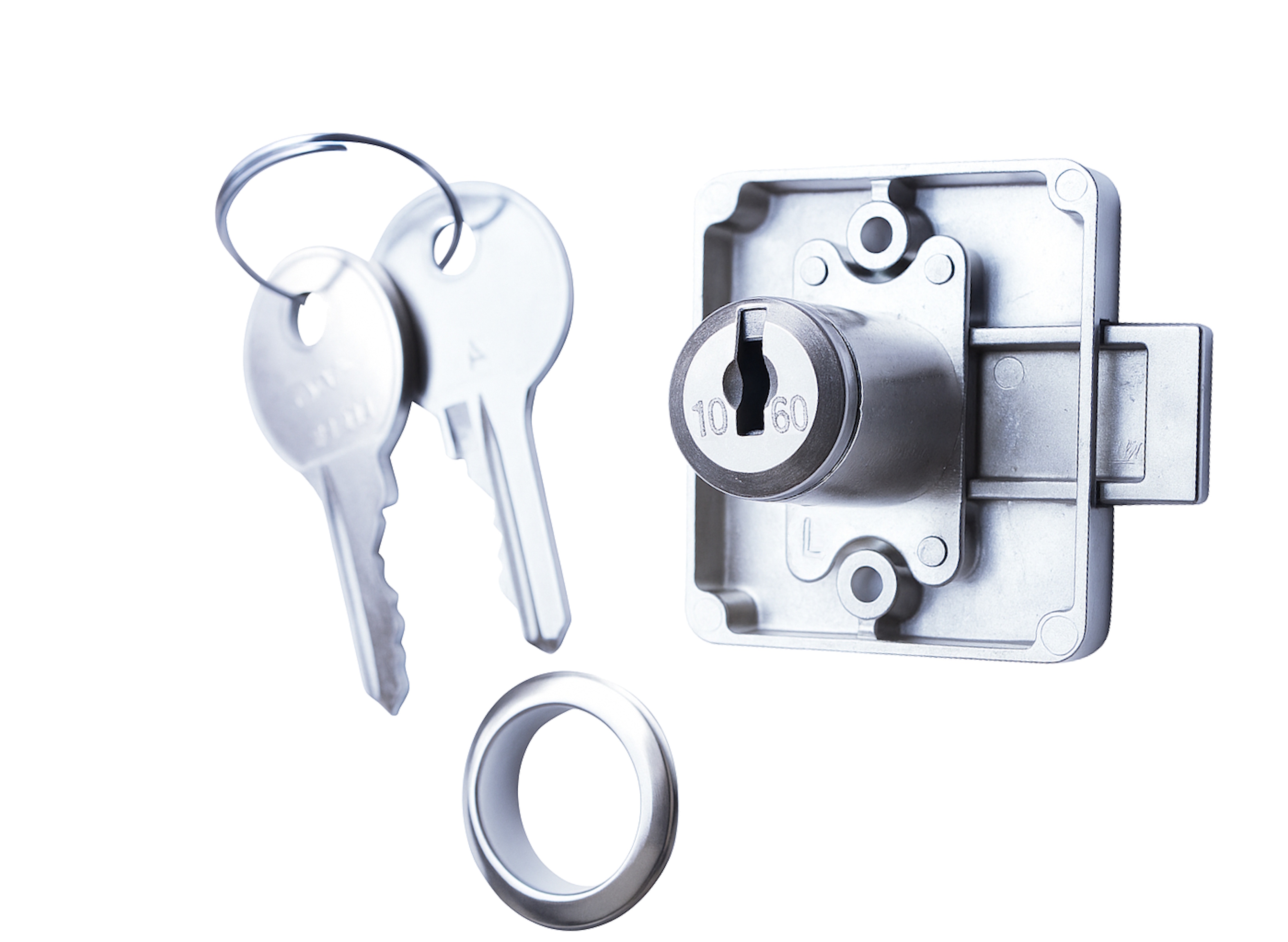 HEKNA Aufschraub-Zylinder-Riegelschlossschloss 0425/20 LS GL