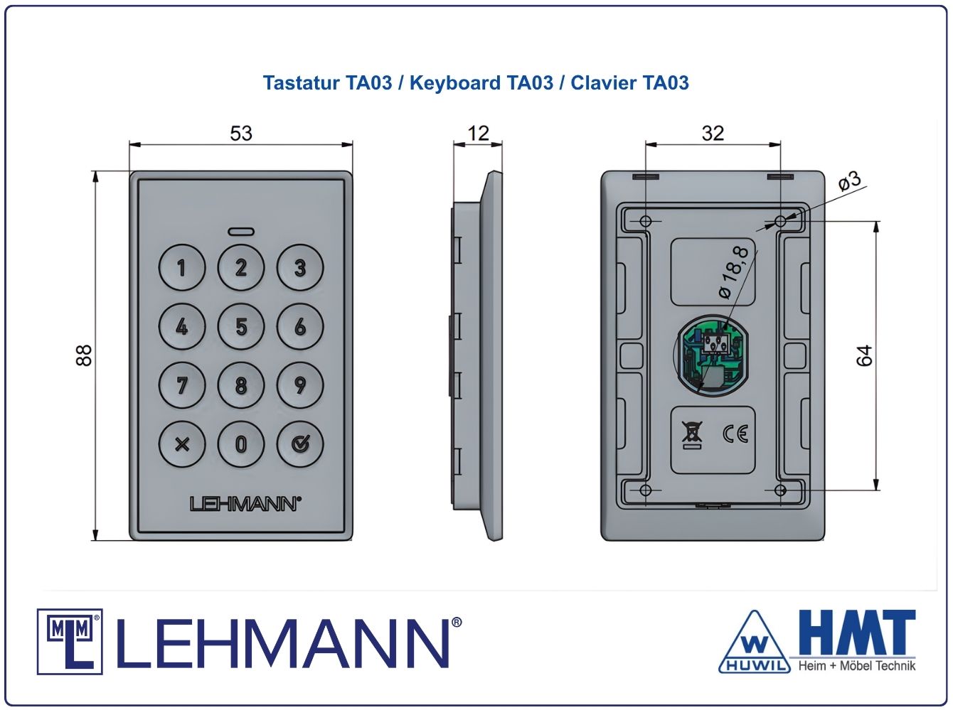 MLM Elektronikschloss HMT M410 TA