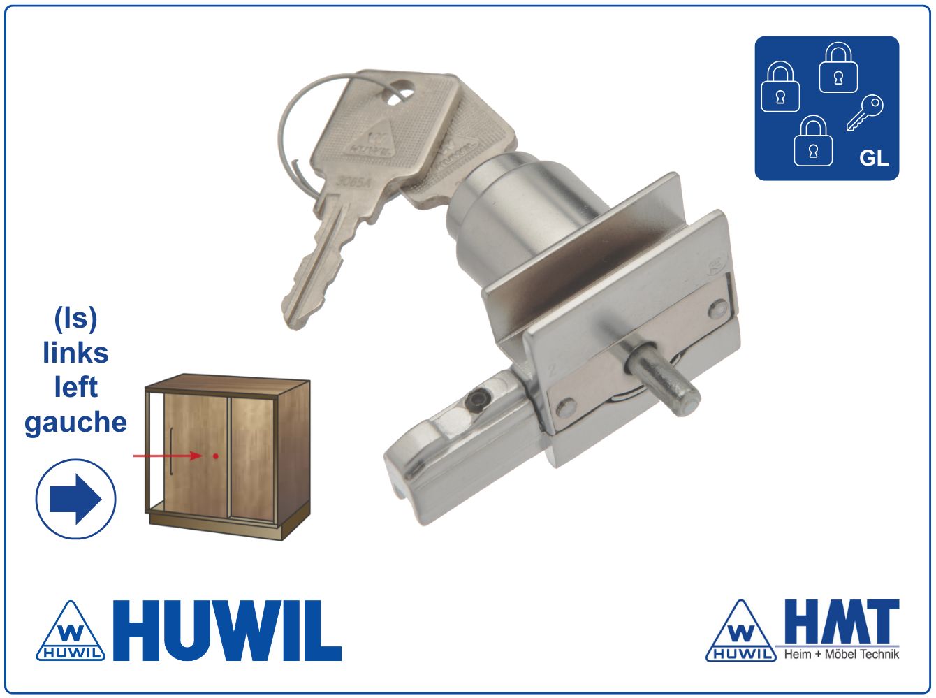 HUWIL Laufschuhschloss Typ 0677 - ls / GL