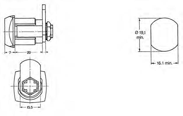 EURO-LOCKS Zylinder-Hebelschloss X 45 HS