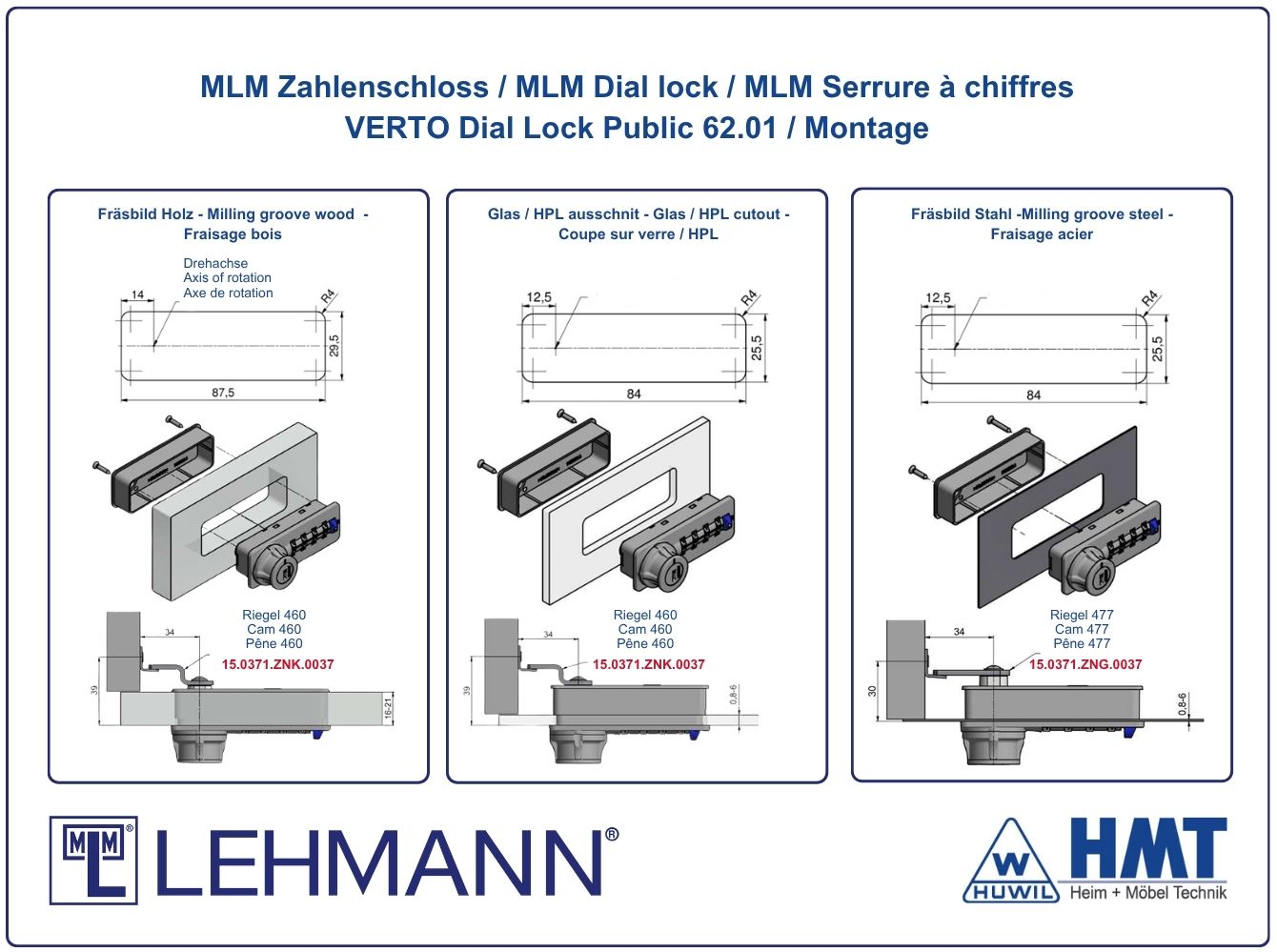 MLM Zahlenkombinationsschloss DL 62 - free code - HMT 62 D MLM Zahlenkombinationsschloss DL 62 - free code - HMT 62 D