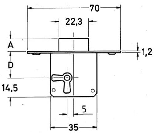 JUNIE Einsteckschloss HMT 0003/25 RS