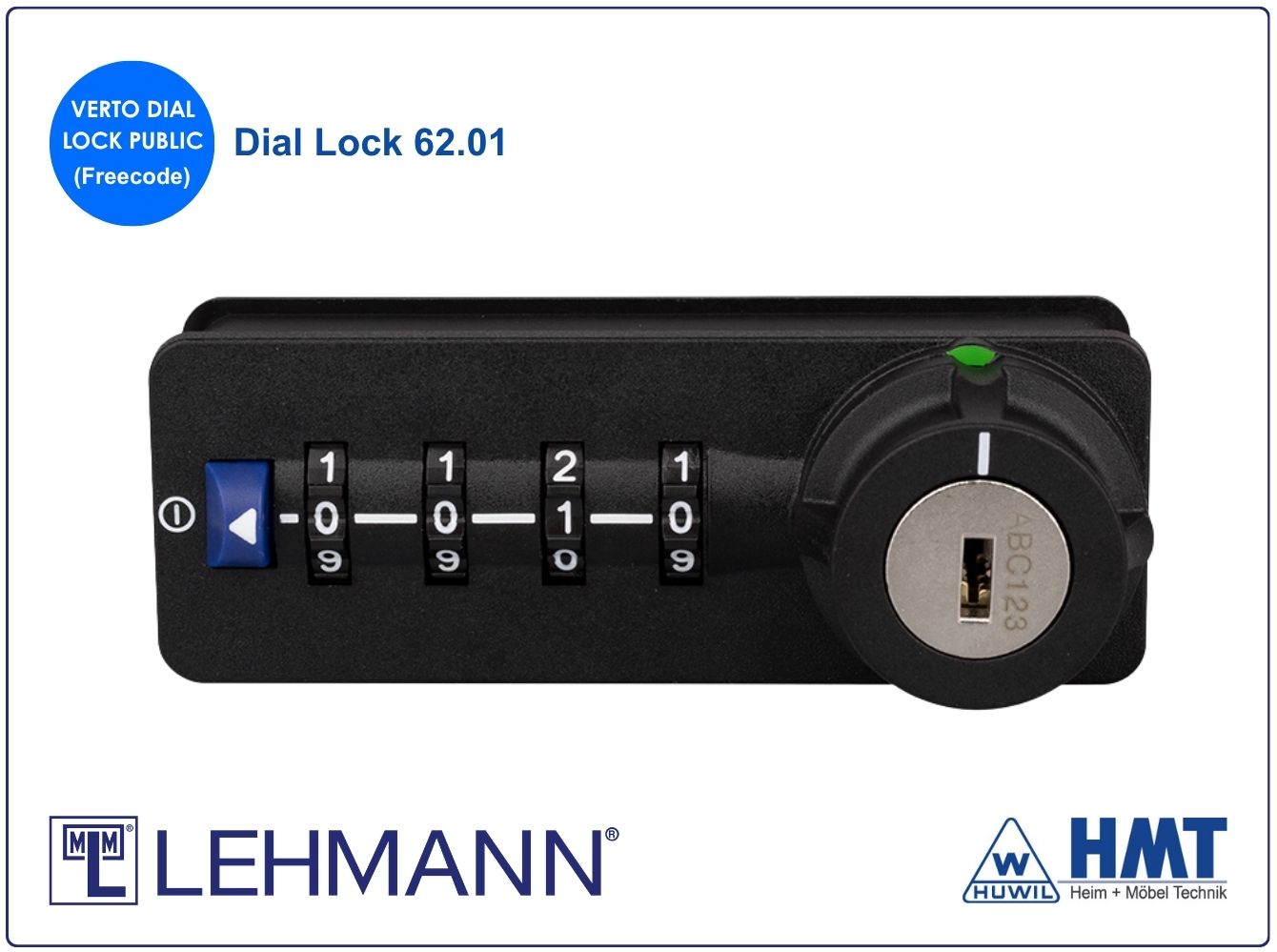 MLM Zahlenkombinationsschloss DL 62 - free code - HMT 62 L MLM Zahlenkombinationsschloss DL 62 - free code - HMT 62 L