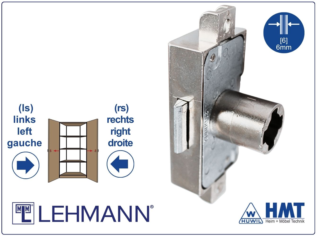 MLM Drehstangenschloss 758/20 MLM Drehstangenschloss 758/20