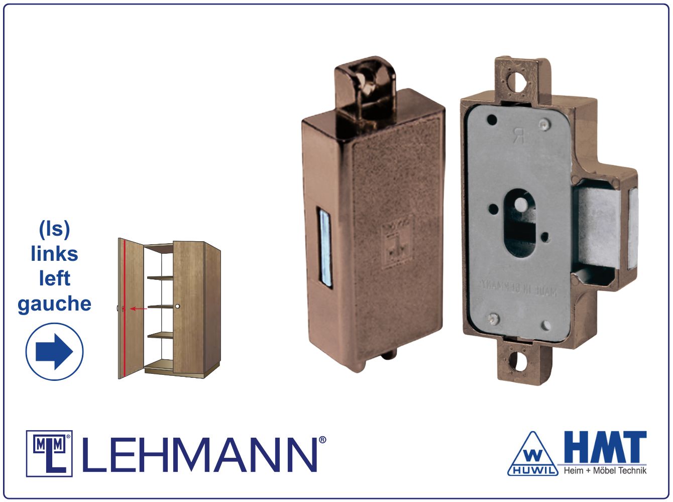MLM Drehstangenschloss Typ 700 für Bartschlüssel / D25 / ls / [B]