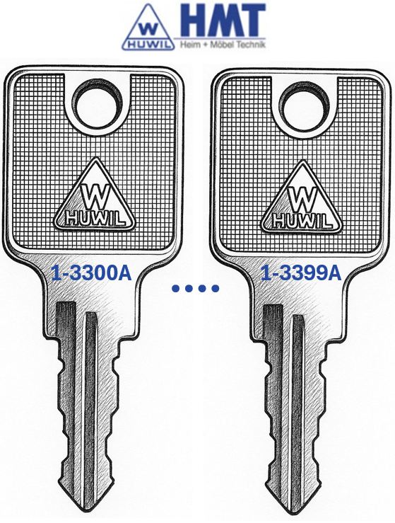 DELETE HUWIL Schlüssel 1142 - (3300 bis 3399)