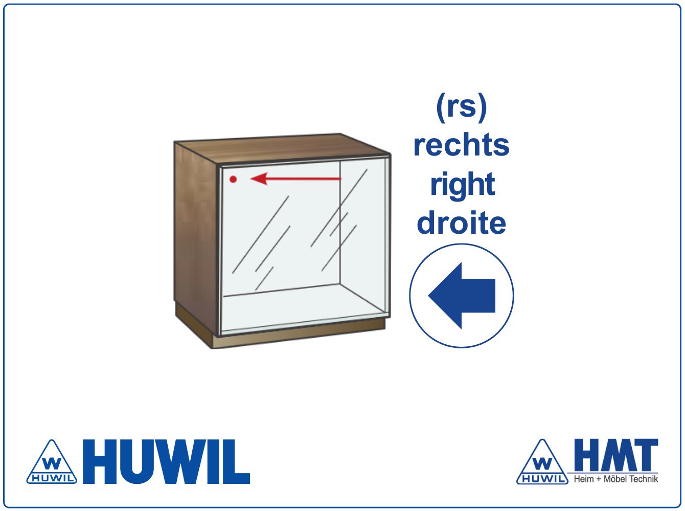 HUWIL Glastürschloss 0689