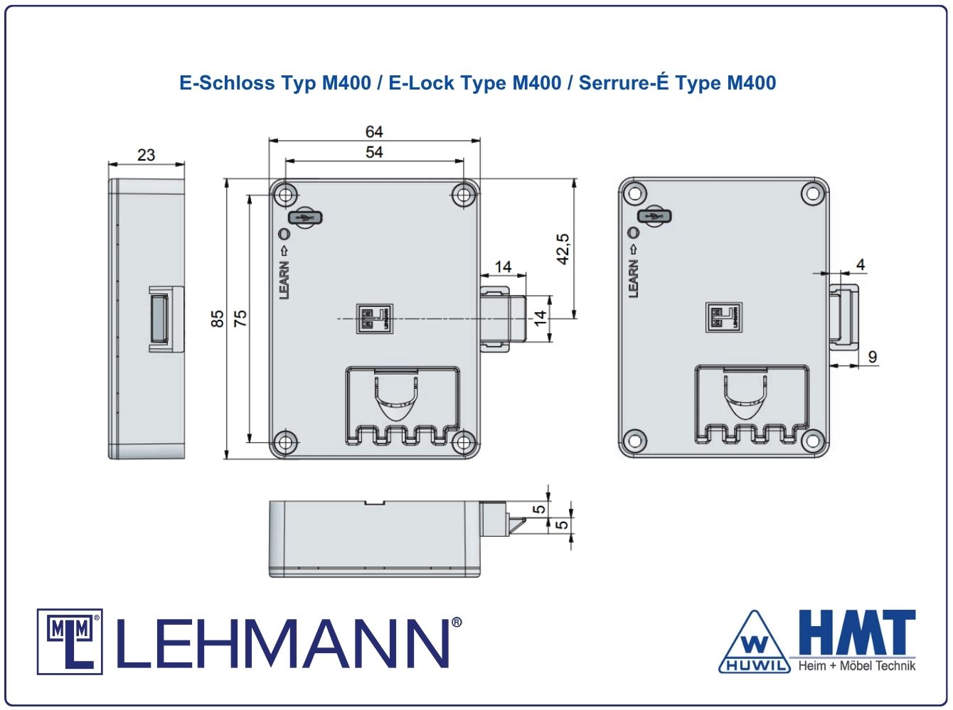 MLM Elektronikschloss HMT M410 TA MLM Elektronikschloss HMT M410 TA