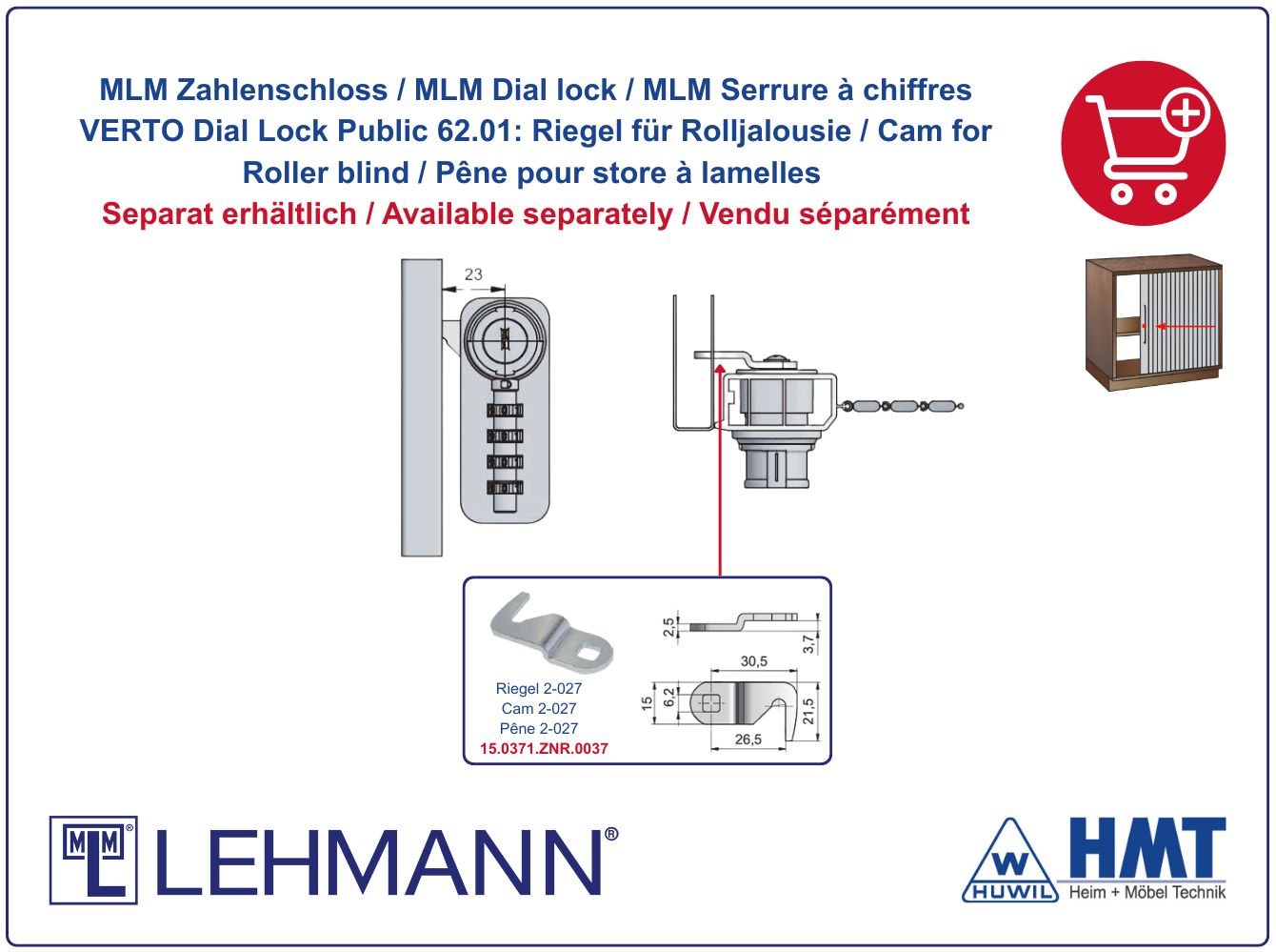 MLM Zahlenkombinationsschloss DL 62 - free code - HMT 62 D MLM Zahlenkombinationsschloss DL 62 - free code - HMT 62 D
