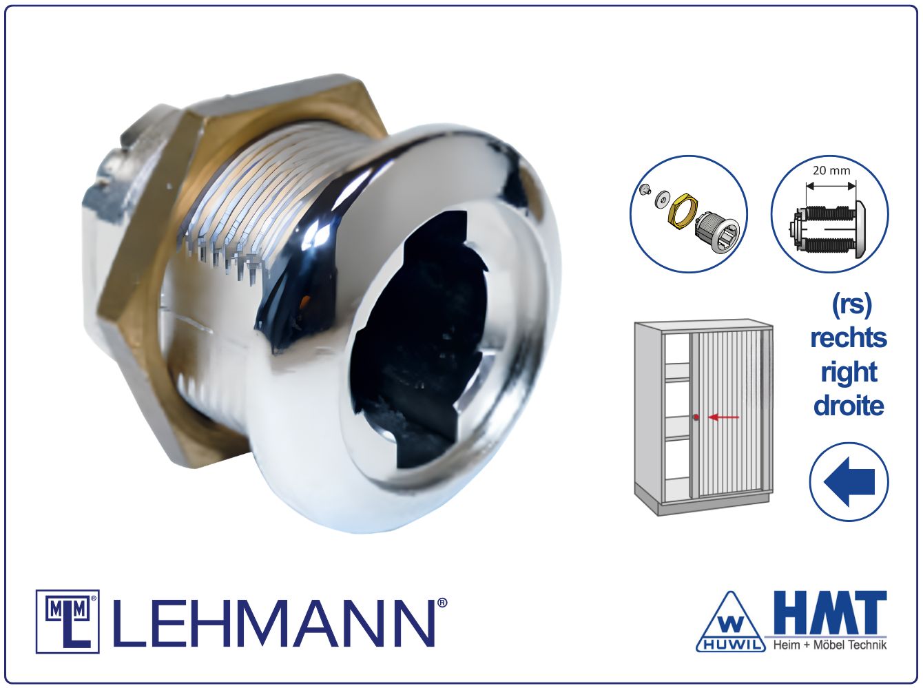 MLM Zylinder-Hebelschloss LP 315/20 RS MLM Zylinder-Hebelschloss LP 315/20 RS