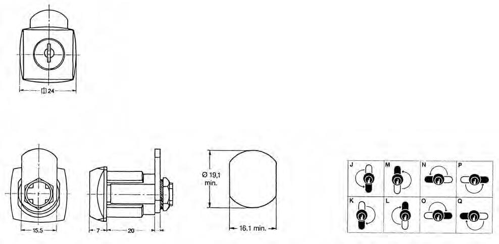 EURO-LOCKS Zylinder-Hebelschloss X 41 HS