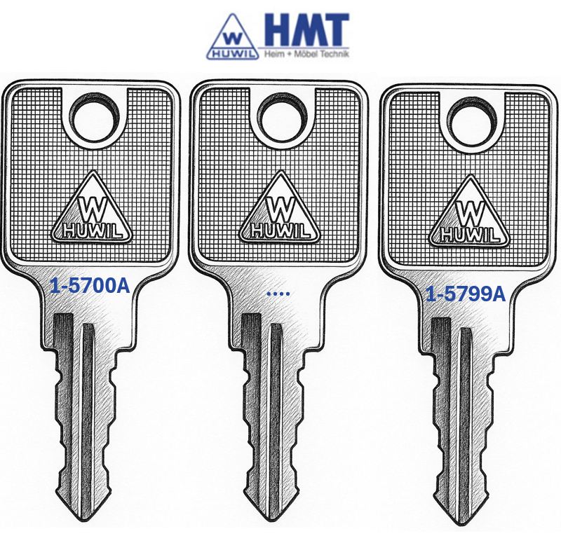 DELETE HUWIL Schlüssel 1142 - (5700 bis 5799)