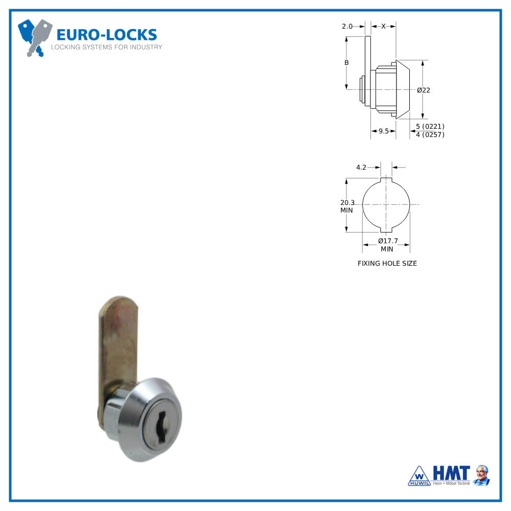EURO-LOCKS Hebelschloss X 20