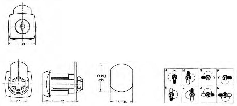 EURO-LOCKS Zylinder-Hebelschloss X 40 HS EURO-LOCKS Zylinder-Hebelschloss X 40 HS
