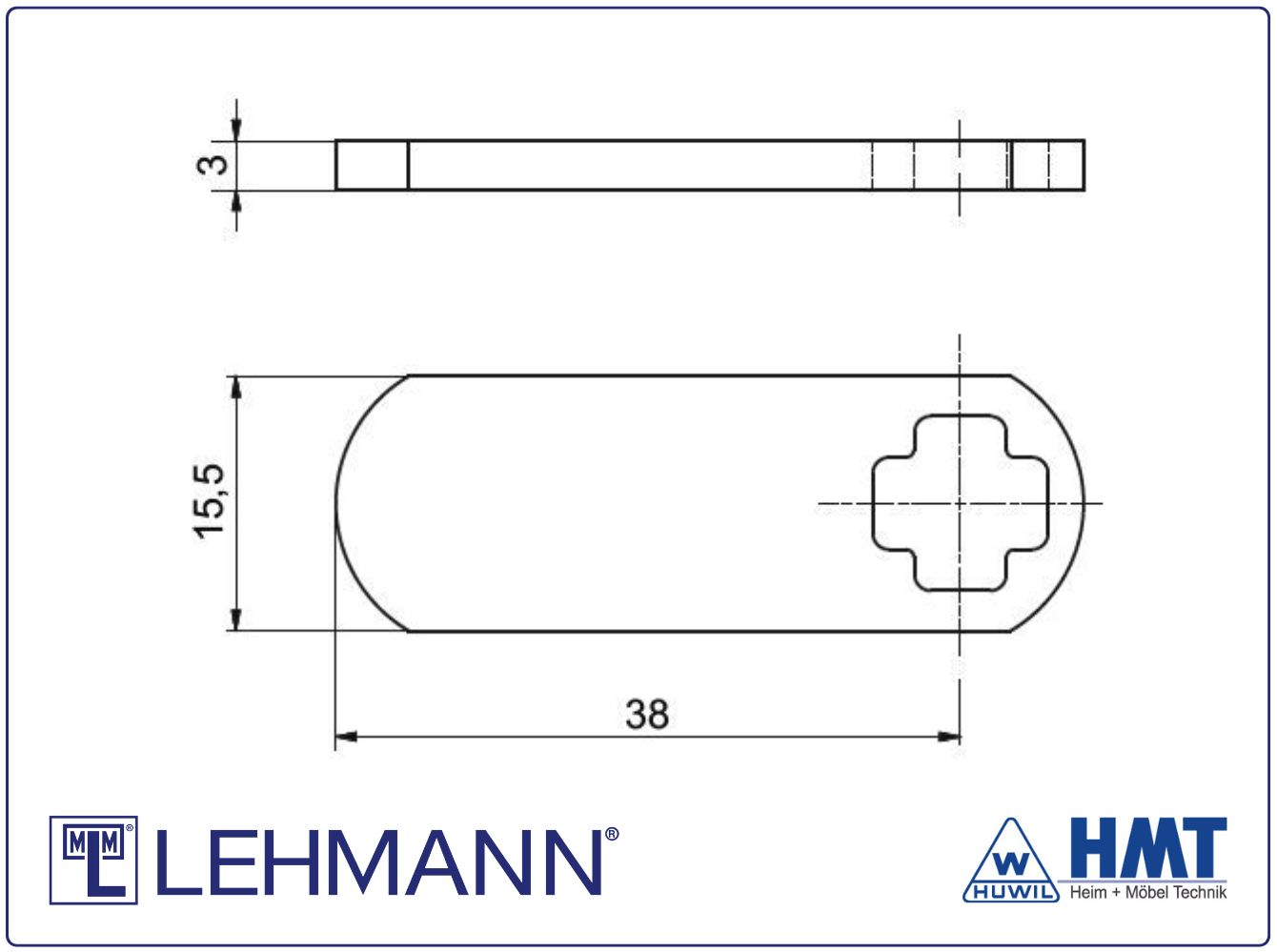 MLM Riegel 310 - 38mm Nutzlänge, gerade - HMT 60-310 MLM Riegel 310 - 38mm Nutzlänge, gerade - HMT 60-310