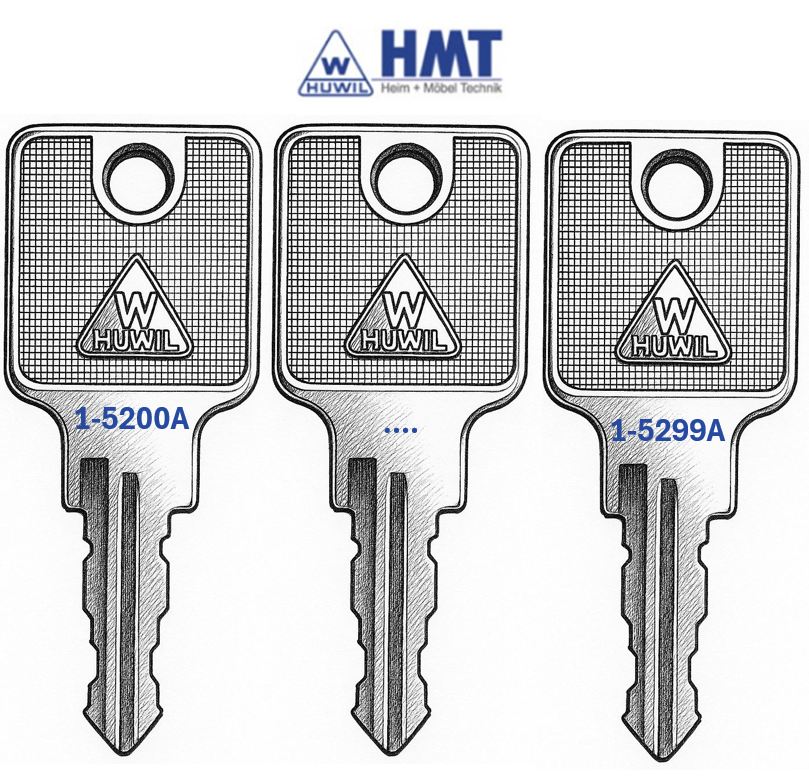 HUWIL Schlüssel 1142 - (5200 bis 5299)