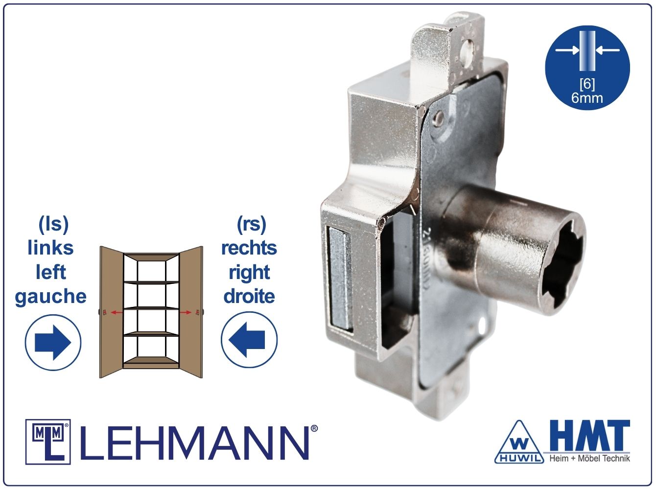 MLM Drehstangenschloss 758/25