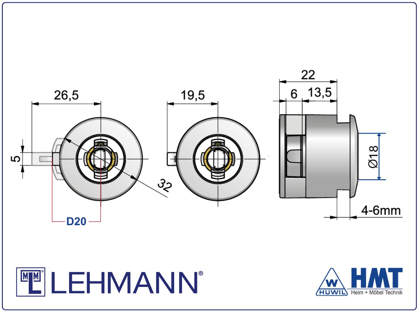 MLM Glastürschloss Typ 320.01 P2 - D20 / rs