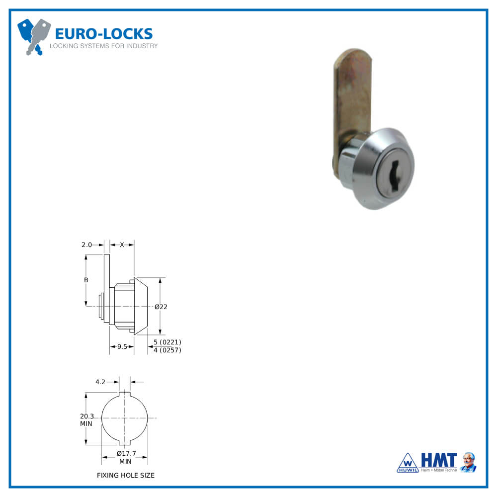 EURO-LOCKS Hebelschloss X 20 GL