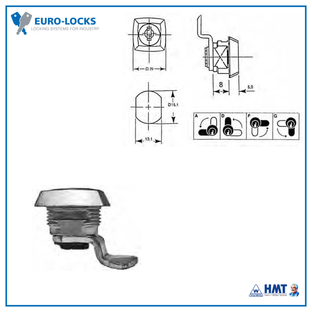 EURO-LOCKS Hebelschloss X 26