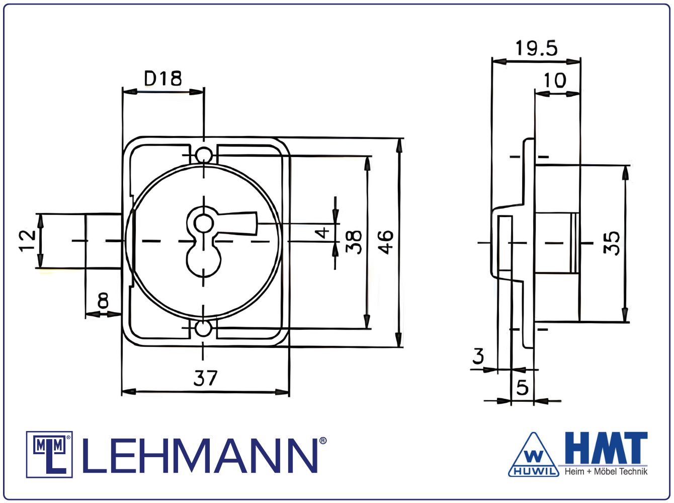 MLM Einlasschloss 350/18 LS MLM Einlasschloss 350/18 LS