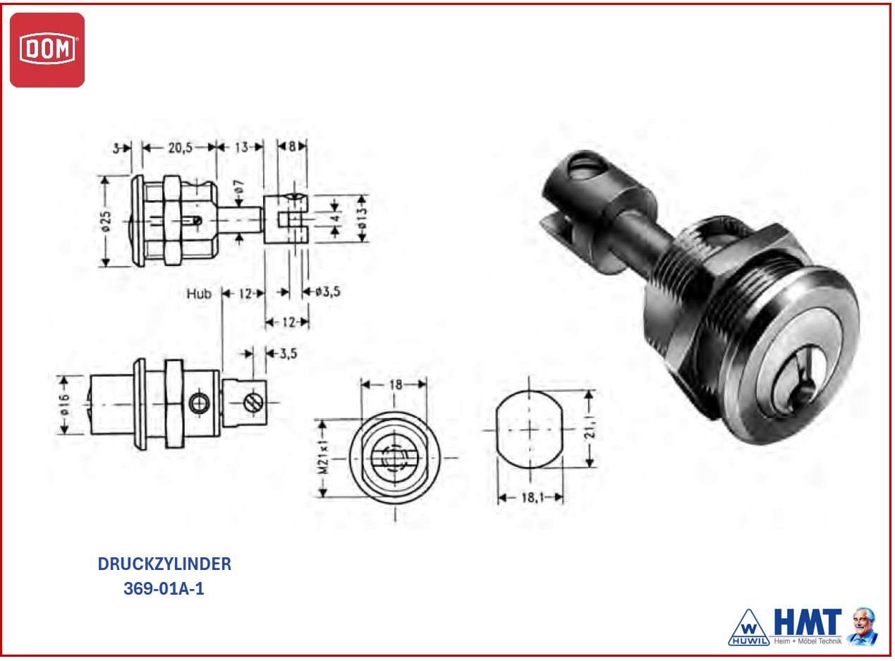 DOM Druckzylinder 369-01A-1