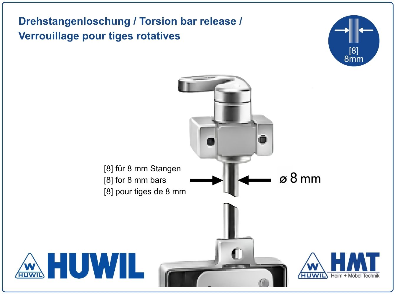 HUWIL Drehstangenschloss 0248/00 A