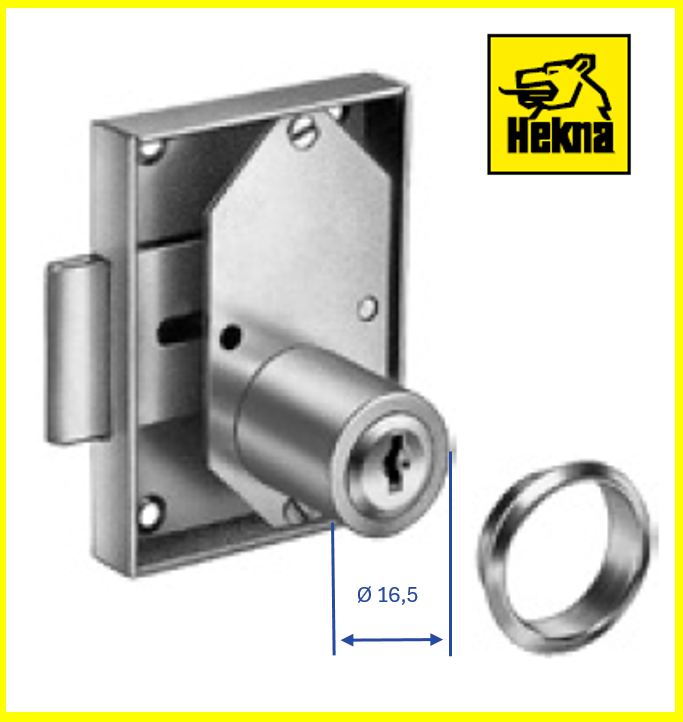 HEKNA Aufschraubschloss 3039/30 LS GL