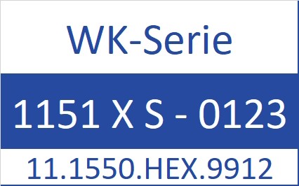 Ersatz-Zylinderschlüssel HEKNA -Profil X-Typ W9912-Eckig [HS 5501-5916]
